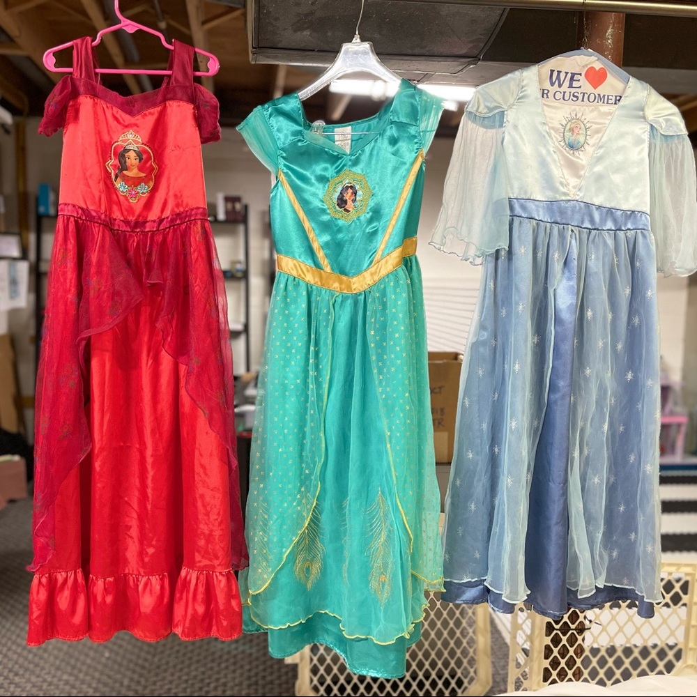 Lot of 3 Disney Princess Nightgowns